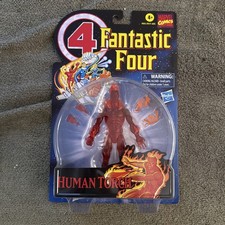 Human Torch Marvel legends Fantastic Four Retro Action Figure Sealed New