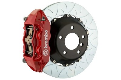 Brembo GT 4 Piston Front Big Brake Kit for BRZ FRS Red Slotted Rotors 1P3.8002A2