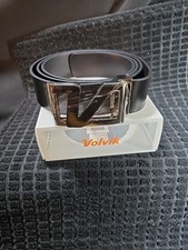 NEW Volvik Genuine Italian Brown Leather Belt Sizable Adjustable 28"-40"