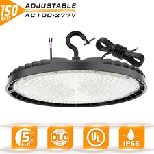 150W UFO Led High Bay Light Commercial Warehouse Gym Shop Light Dimmable 22500LM