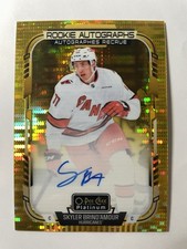 25-26 OPC Platinum Hockey Seismic Gold Rookie Auto R-SB Skyler Brind'Amour /25