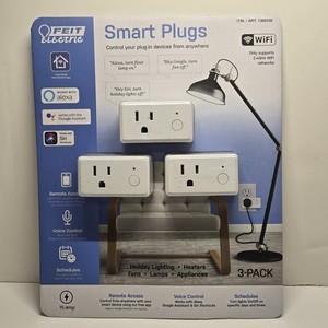 Feit Prises électriques intelligentes 3-Pack WiFi Programme de contrôle de la voix Accès aux appareils intelligents