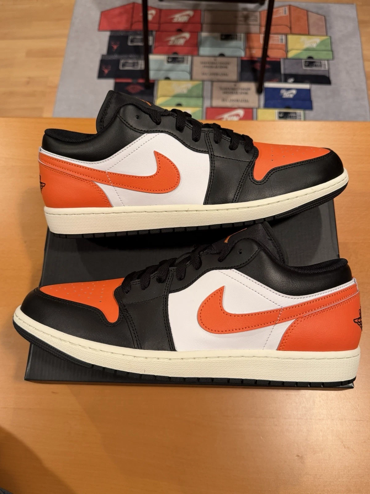 Size 13 - Men’s Nike Air Jordan 1 Low Shattered Backboard Orange 553558-081