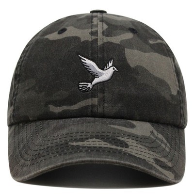 JPAK Flying White Dove Premium Dad Hat Cotton 6-Panel Curved Brim Pet Animal Lov