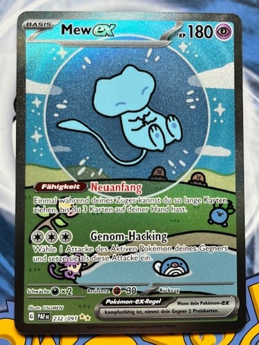 Mew ex 232/091 PAF Paldeas Schicksale NM Pokemon Karte auf Deutsch - Bild 8 von 15