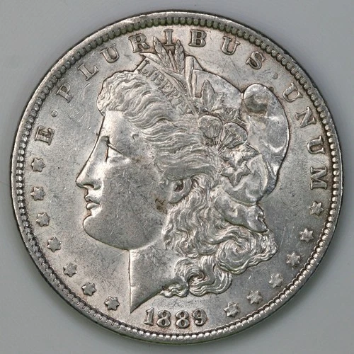 1889 (P) AU Morgan Silver Dollar