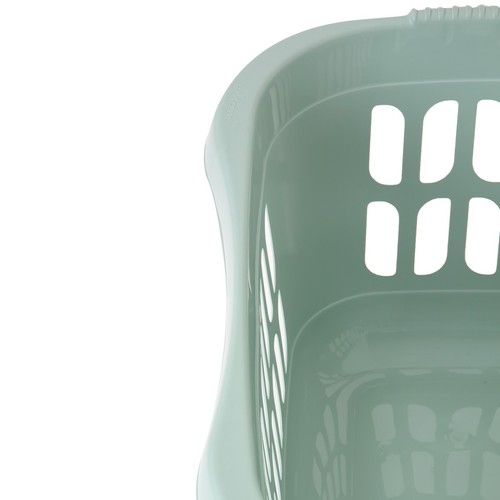 60L Hipster Laundry Basket + 25L Swing Top Bin Kitchen Garden - Silver Sage - Picture 4 of 24