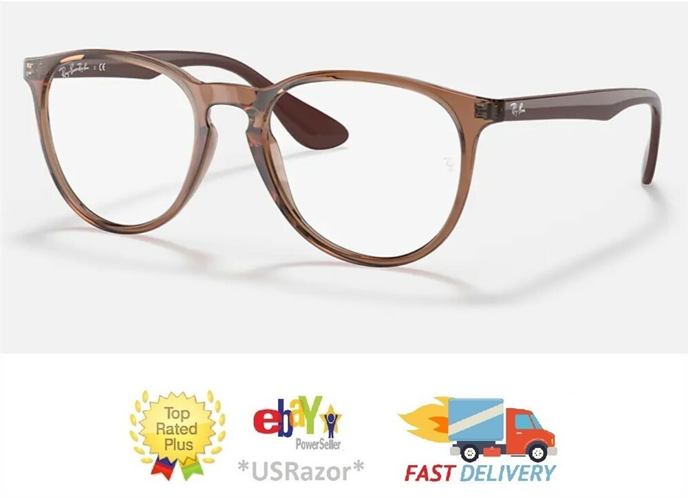 Ray-Ban Eyeglasses Frame Transparent Light Brown Brazil RX7046