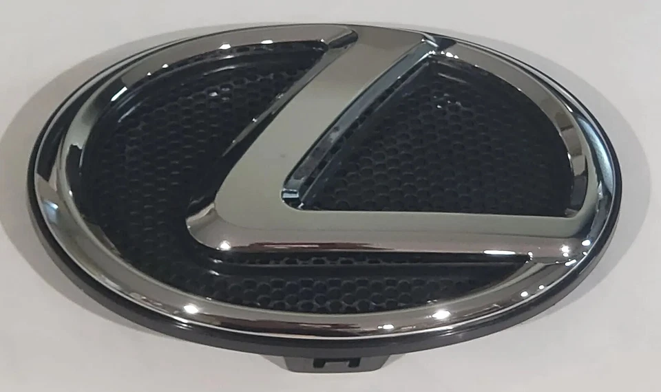 FITS LEXUS RC350 RCF GSF LS460 RC300 GRILLE EMBLEM FRONT CHROME 2015 2016 2017 - Image 2 of 2