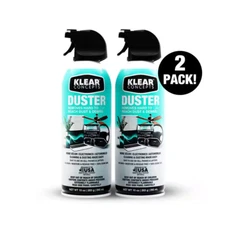 10 oz. Compressed Air Air Duster Cleaning Compressor Ozone Safe 2 Pack of Can