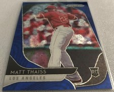 2020 Prizm Baseball Matt Thaiss Los Angeles Angels Blue Donut Circles Prizm RC