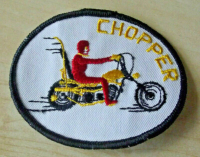 CHOPPER CUSTOM HARLEY ORIGINAL PERIOD VINTAGE NOS NÄHEN AUFNÄHER ABZEICHEN 70ER 80ERer
