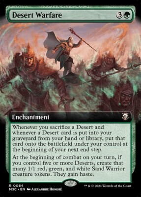 *MtG: 4x DESERT WARFARE - Commander Modern Horizons 3 Rare - magicman-europe*