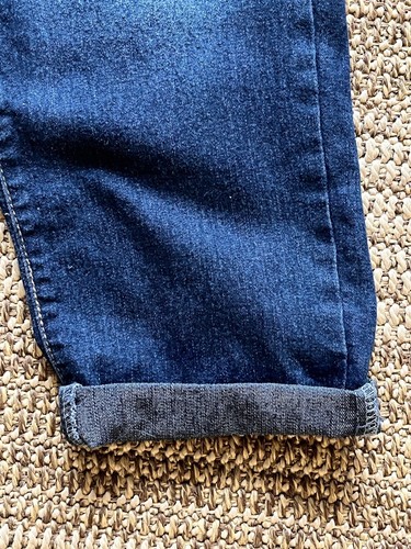 l.e.i. Blue Denim Girls Jean Bib Overalls Straight w Cuff Leg XL 14-16 NWT - Picture 5 of 7