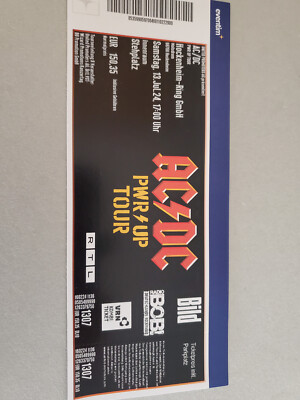 AC/DC Tickets für Hockenheim 13.07.2024 Stehplätze | eBay.de