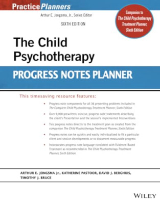 The Child Psychotherapy Progress Notes Planner, Si xth  - Paperback NEW Jongsma,