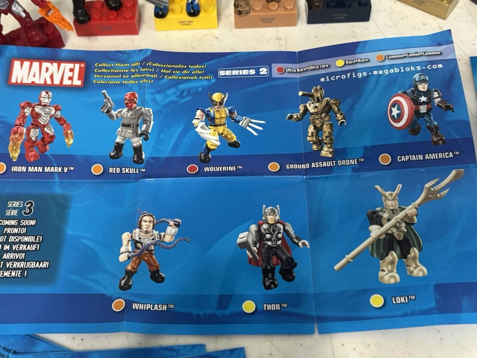 Mega Bloks 91248 Marvel Serie 2 - Juego Completo de 8 Minifiguras - Ultra Raro Foto 2 de 4