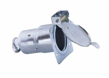 RV Designer, P703, 7-Way RV Socket Chrome Plated, Pollak