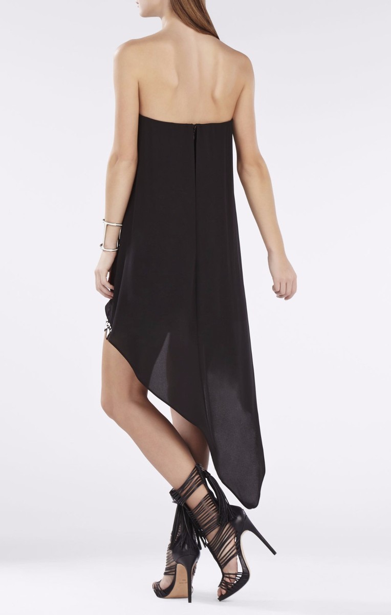 SALE!【BCBG MAXAZRIA】プリーツスカートレーストリムドレス BCBGホワイトシンプルドレス/山崎みどり - カラードレス