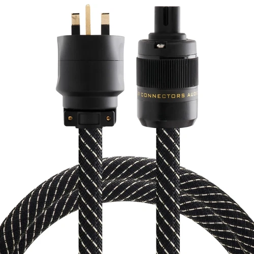 HiFi OCC Copper Cable EU Schuko US UK AU Power IEC C7 Female AC Main Supply Wire - Picture 5 of 18