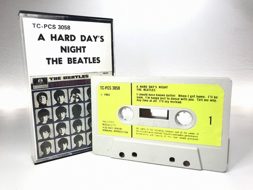 The Beatles A HARD DAY'S NIGHT Cassette **UK 1ST ISSUE 1970** GREEN PAPER LABELS - 第 1/9 張圖片