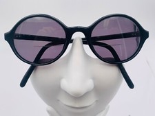 Vintage Boulevard Boutique B2028 Black Oval Horn-Rimmed Sunglasses FRAMES ONLY