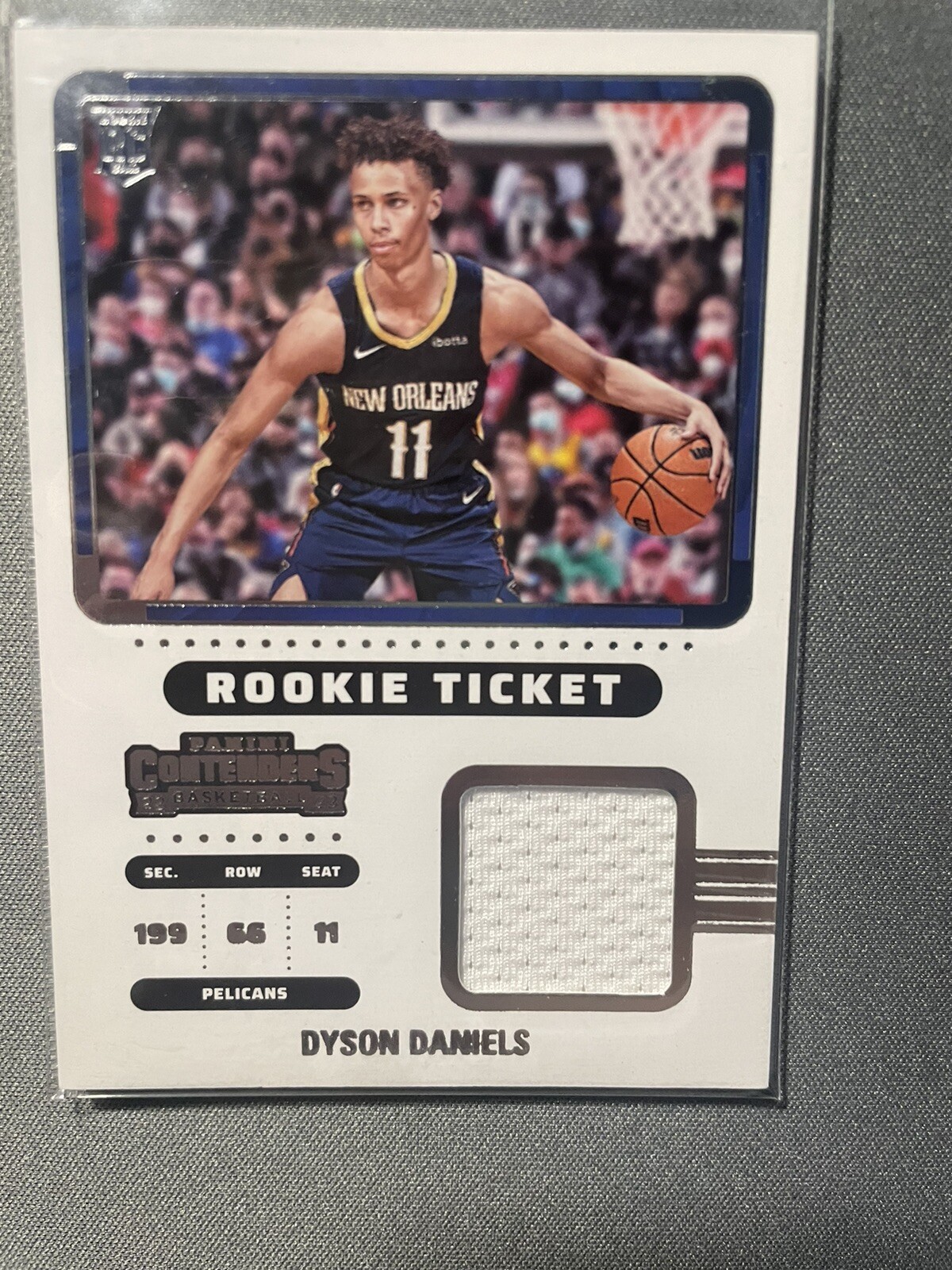 Dyson Daniel’s Rookie Ticket Jersey Patch 2022-23 Panini Contenders