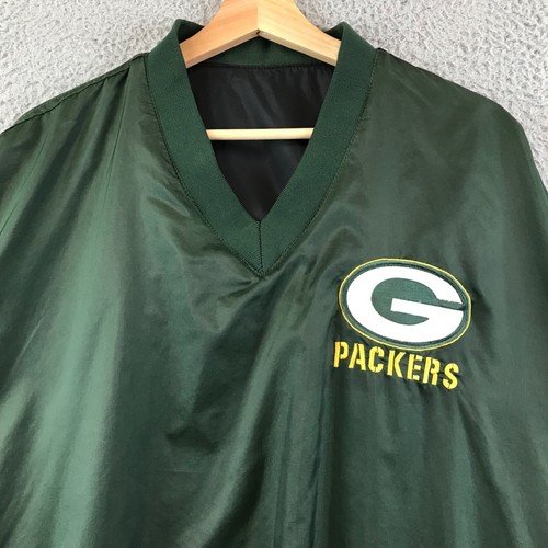 Vintage Green Bay Packers NFL Reversible Game Day Fans Gear Size M Jacket - Picture 3 of 11