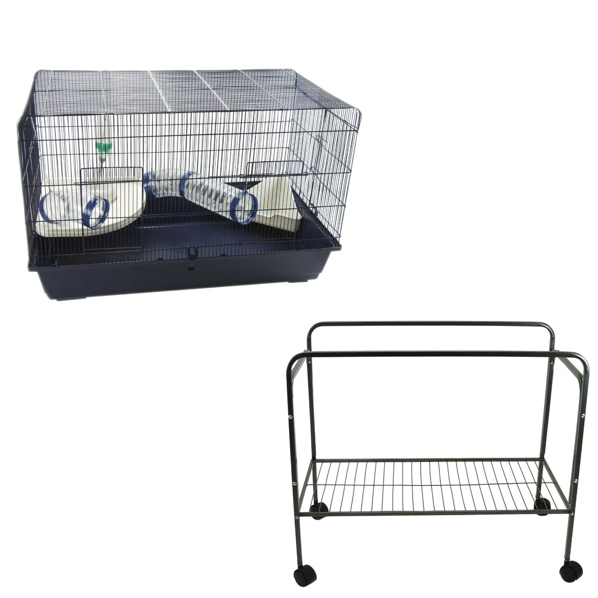 Indoor Rat Hamster Cage Tubes Bowl Bottle Brand New 100cm Stand Optional