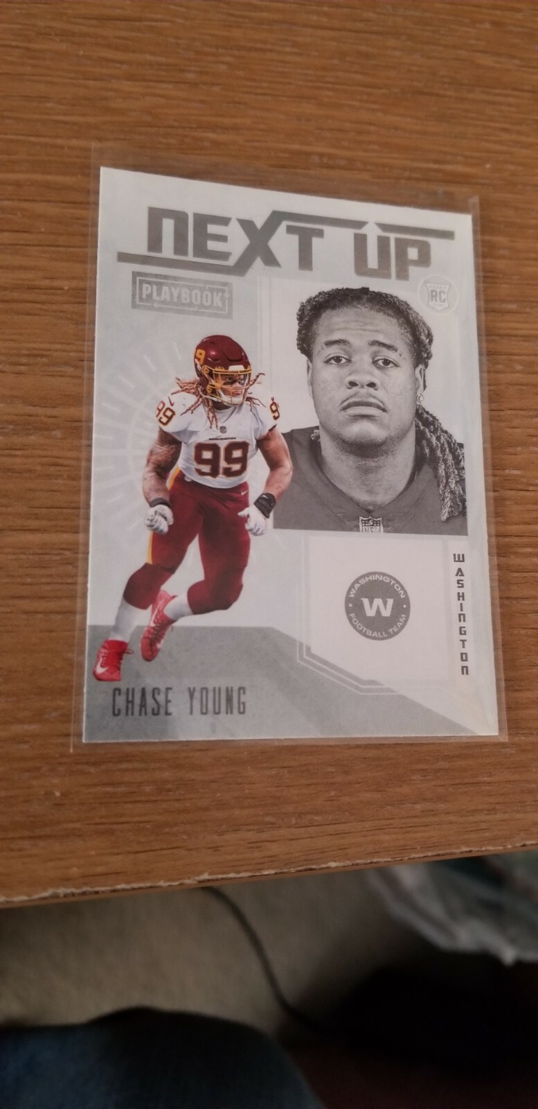 2020 Panini Playbook Next Up Insert NU-15 Chase Young Washington Football