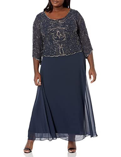 J Kara Women's Plus Size Scoop-Neck 