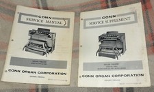Conn Organ Service Manual Supplement Deluxe Theatre 645 type 1  2 lot h