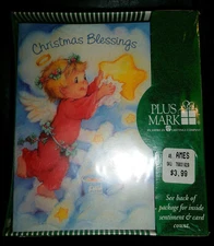 Vintage Plus Mark Boxed Christmas Cards Angel Christmas Blessings