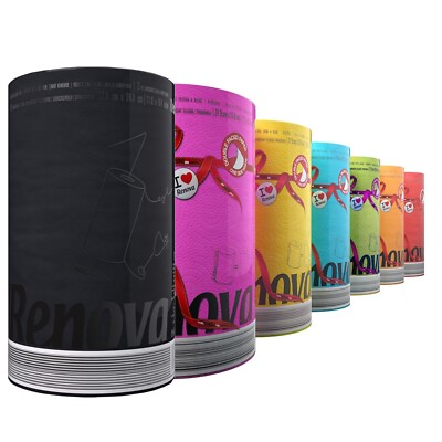 Renova Colored Paper Towels - Jumbo Roll, 2 Ply, 120 Highly Absorbent Sheets