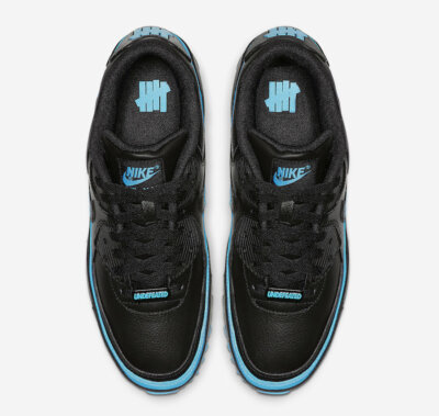 Nike x UNDEFEATED Air Max 90 - Black/Blue Fury Men's sz US 15