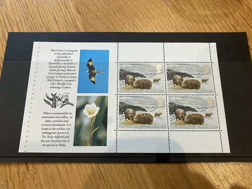 GB BOOKLET PANE WALES FV £1.56