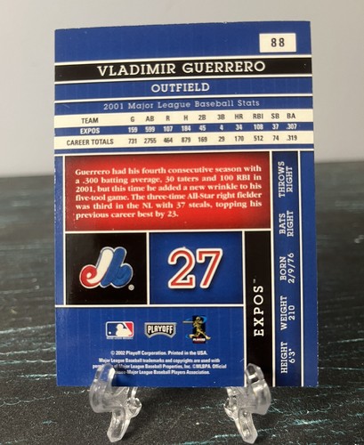 Vladimir Guerrero #27 Playoff Absolute Memorabilia #88 Montreal Expos HOF - Picture 2 of 2