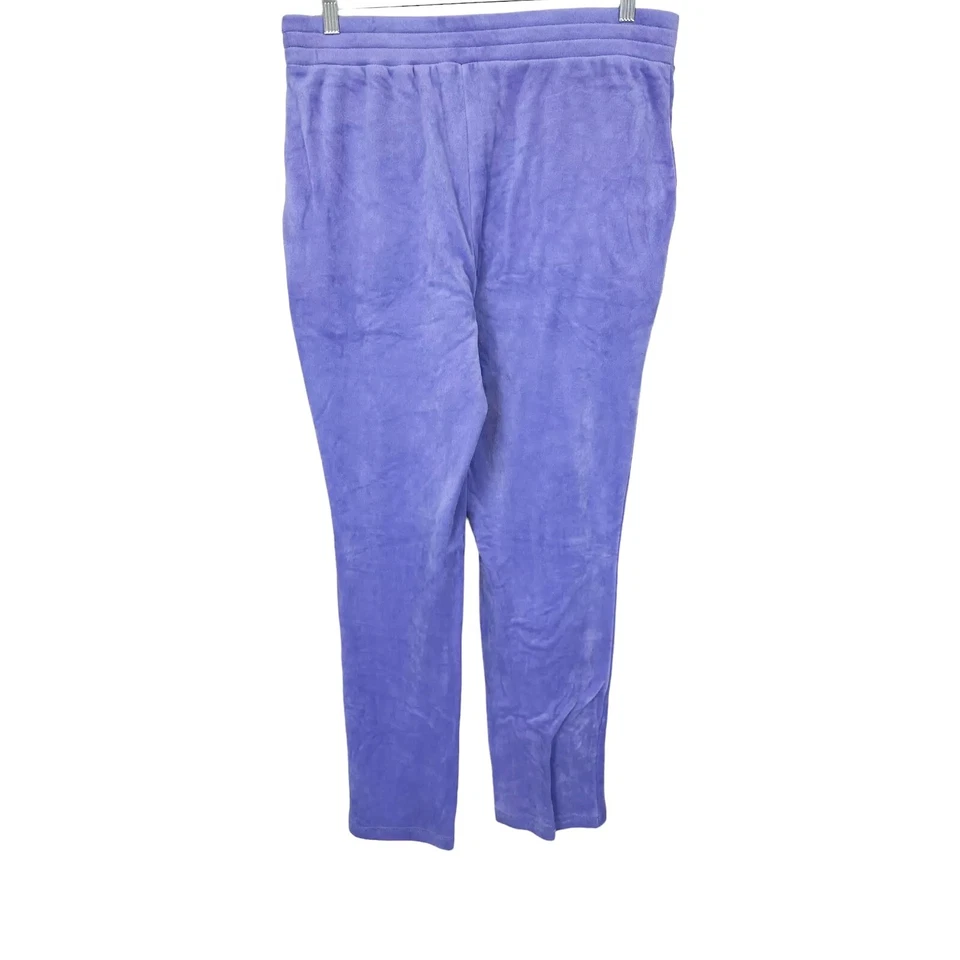 Isaac Mizrahi Regular SOHO Velour Pull-On Ankle Pants Blue Orchid Small Size - Изображение 2 из 2