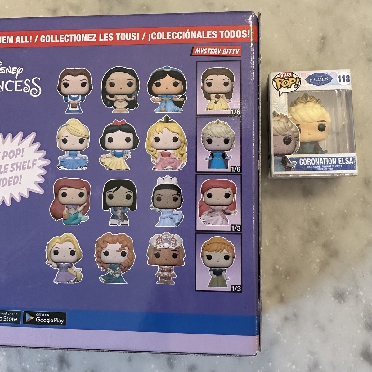 Funko Bitty Pop Disney Princess- 118 Coronation Elsa Frozen *1/6