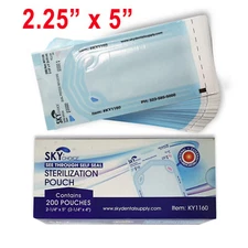 up to 10000 Sterilization Pouches 2.2" x 4" Dental Medical Self Seal Pouch Bag