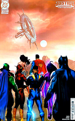 JUSTICE LEAGUE UNLIMITED #1 COVER J INCENTIVE DAVE WILKINS CARD STOCK VARIANT NM
