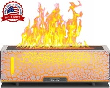 Difusor De Aroma Con Simulación De Tiempo, Humidificador De Llama Para El Hogar