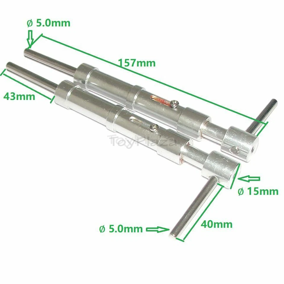 D5x15x157mm Anti-Vibration Landing Set for RC Airplane Warbird Sporter Tranier - Image 2 of 4