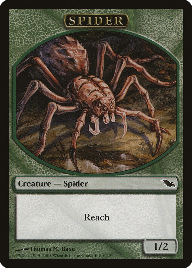 10 Token Cards - SPIDER Tokens - Shadowmoor (SHM) - Magic MTG FTG