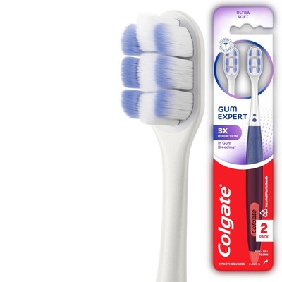 Gum Expert Manual Gum Toothbrush, Ultra Soft, 2 Pack
