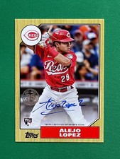 2022 Topps Series 2 ALEJO LOPEZ RC 1987 TOPPS BASEBALL AUTOGRAPHS #87BA-AL