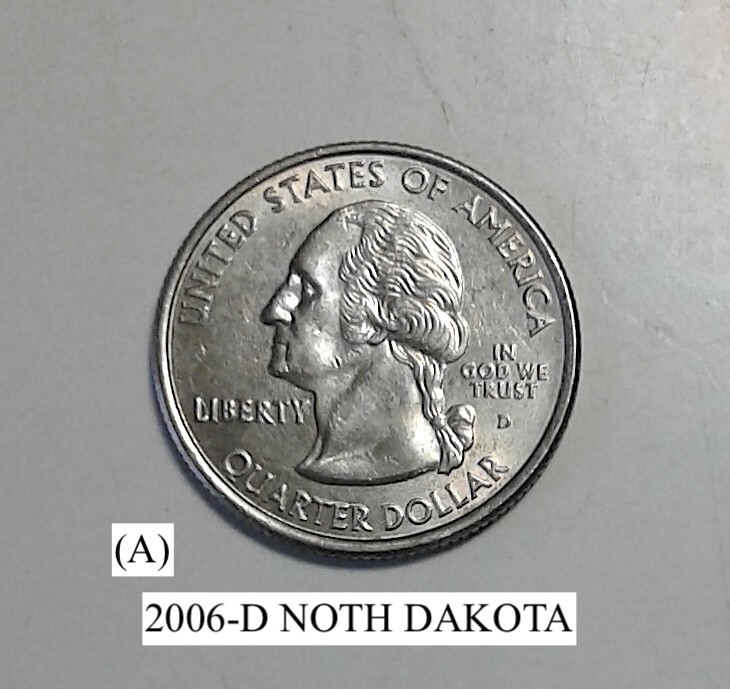 2006-D- NORTH DAKOTA STATE QUARTER FROM A US MINT ROLL C- NGC