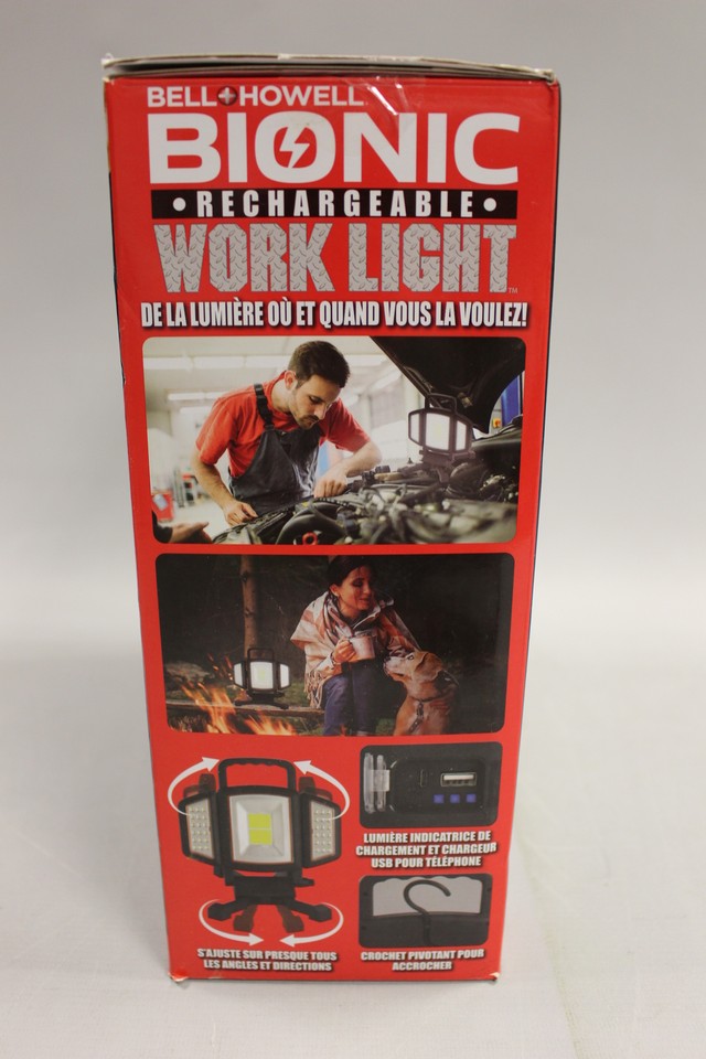 Bionic Rechargeable Work Light - 1500 Lumens - Used | eBay