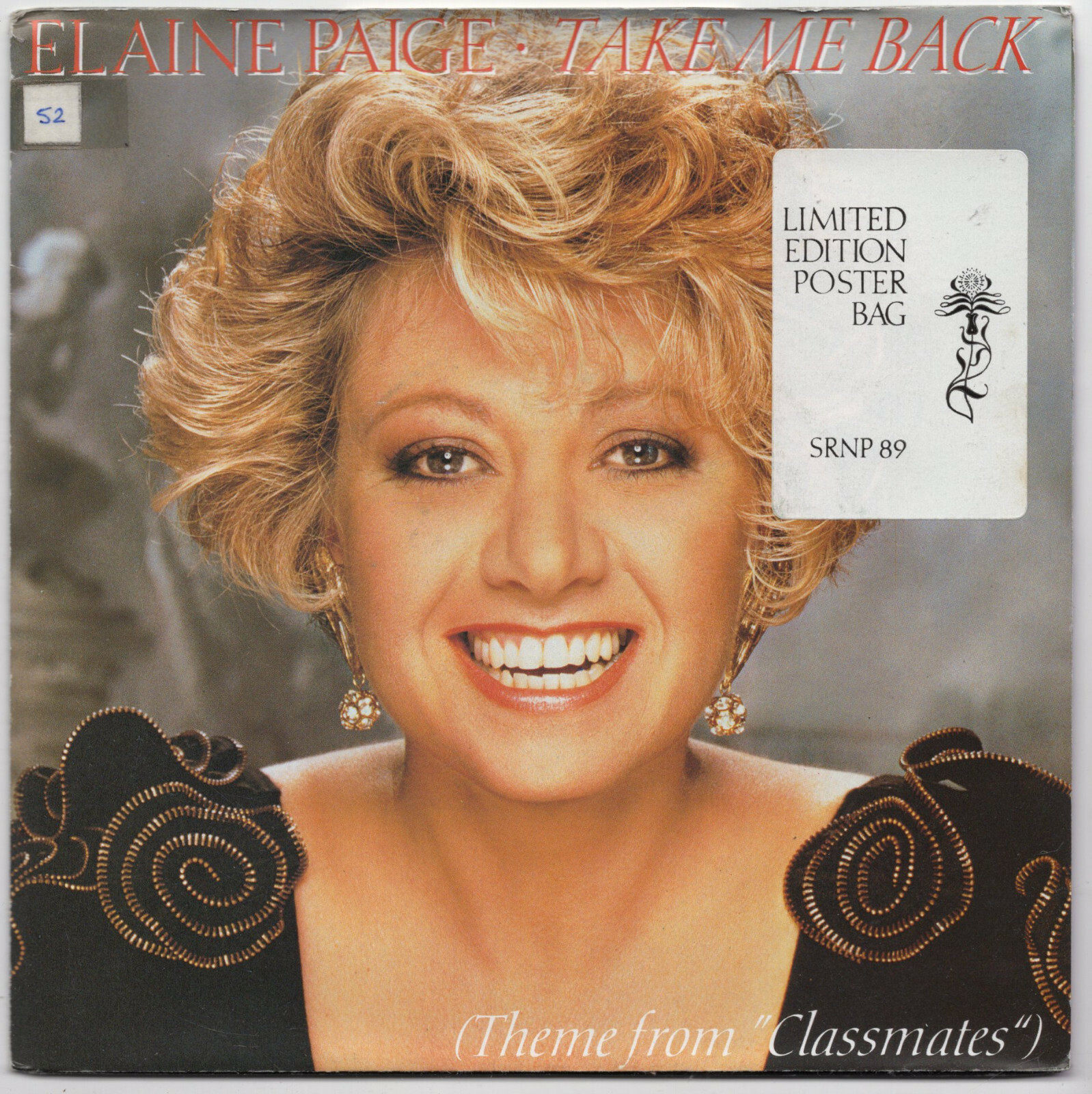 (V60) Elaine Paige, Take Me Back - 1988 - 7 inch vinyl + poster
