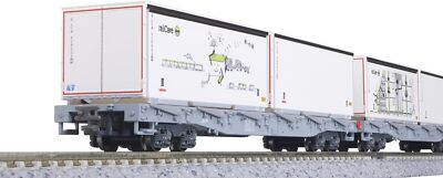 KATO N Gauge Rhaetian Railway Long Car R-w Container Loading 4-Car Set 10-1892